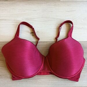 Vasserette Women's Red Underwire Bra Size 38D 75-205 Vintage
